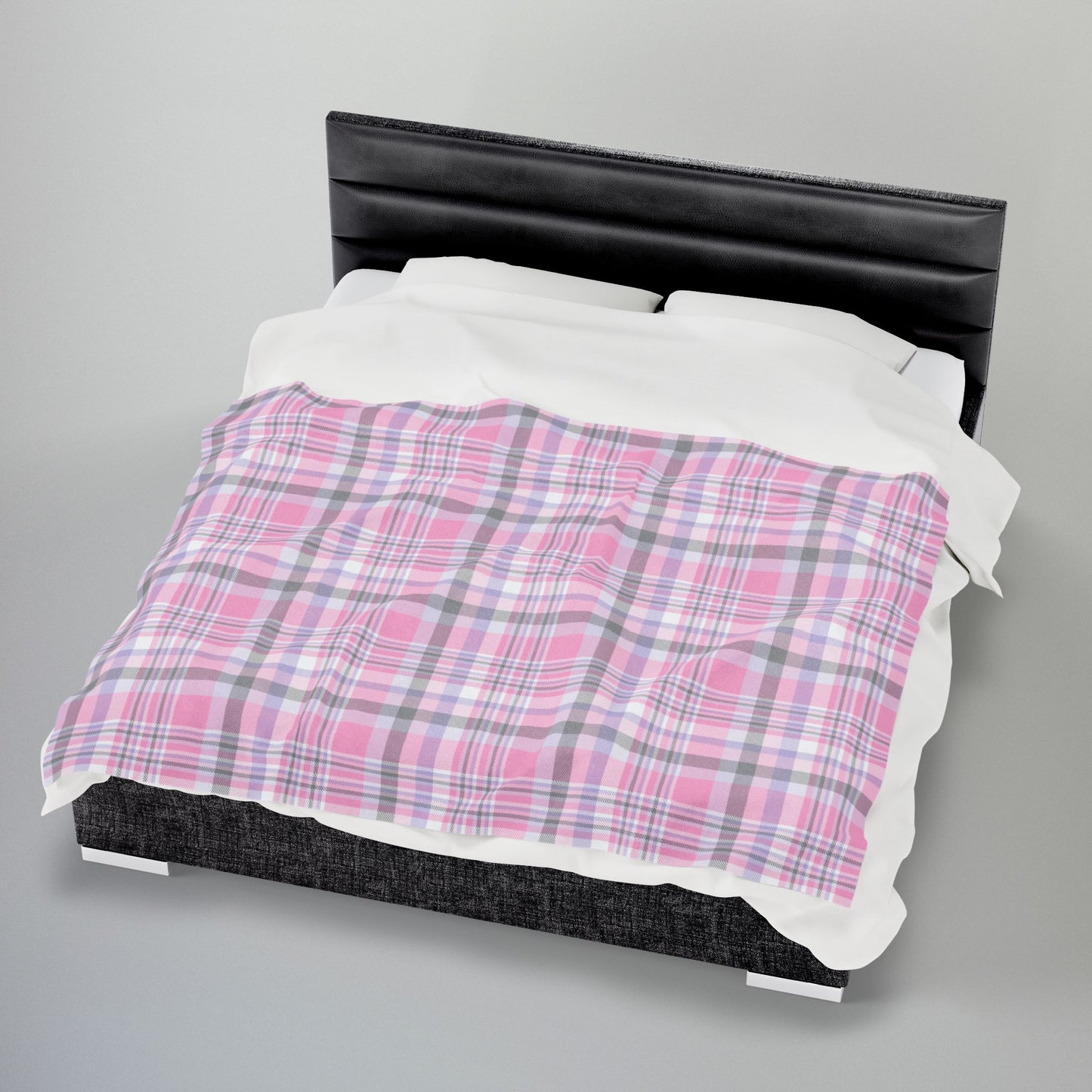 Cupiosexual Pride Plaid Velveteen Plush Blanket