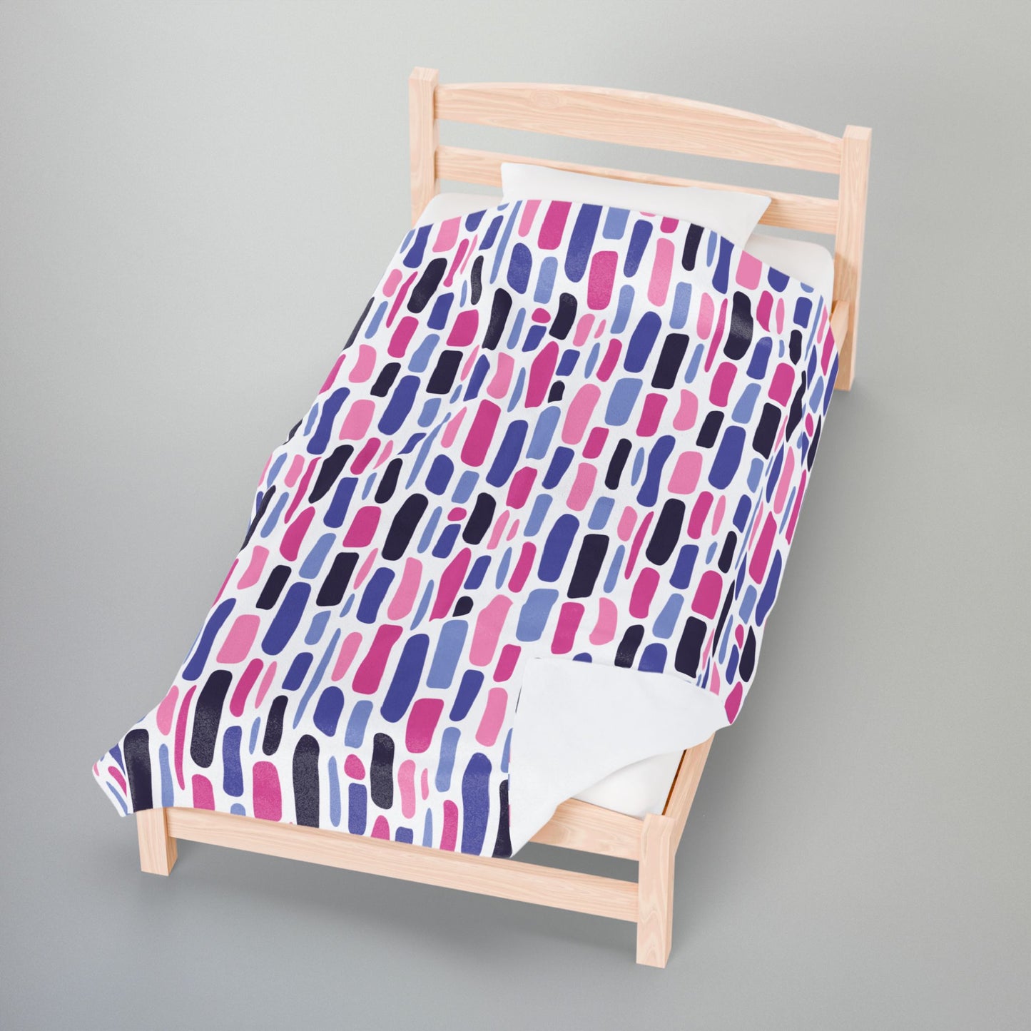 Omnisexual Staggered Mosaic Velveteen Plush Pride Blanket