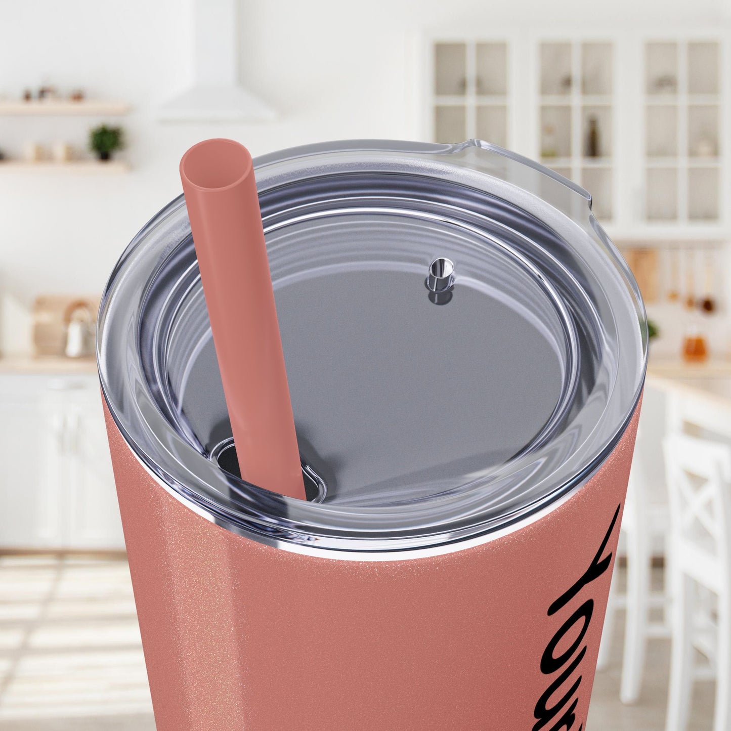 Custom 20oz Skinny Tumbler with Straw