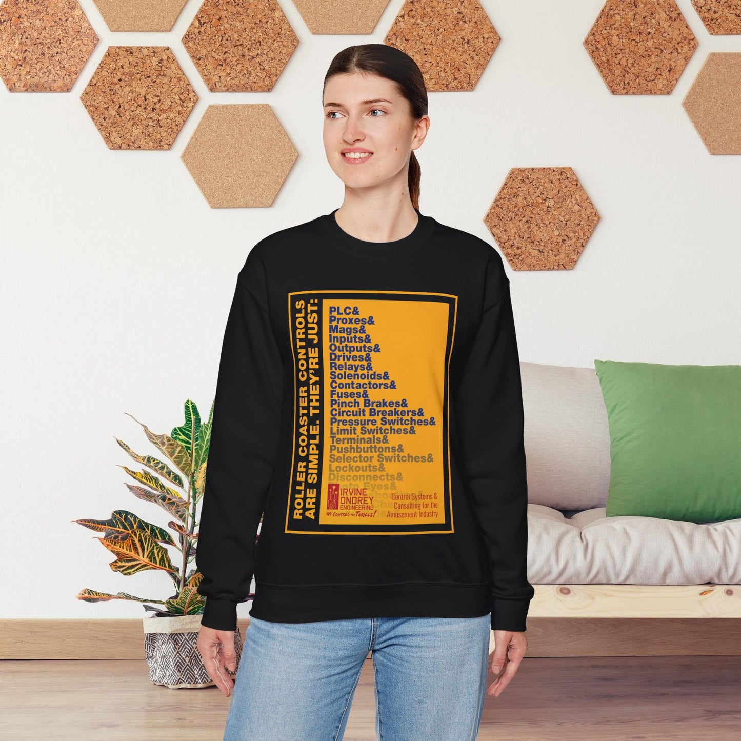 OG Controls Sweatshirt (FRONT graphic) • Irvine Ondrey Engineering