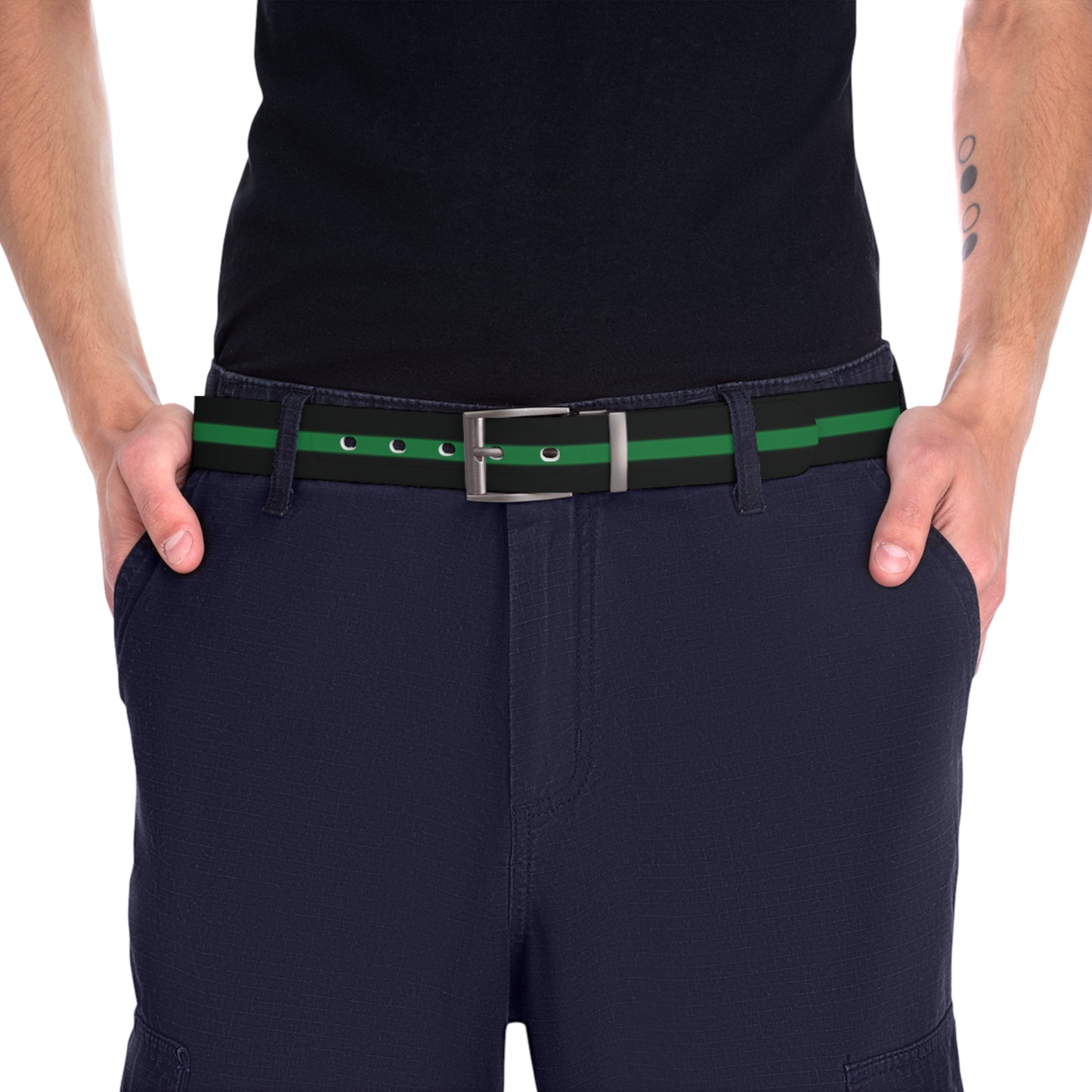 Thin Green Line Flag Belt