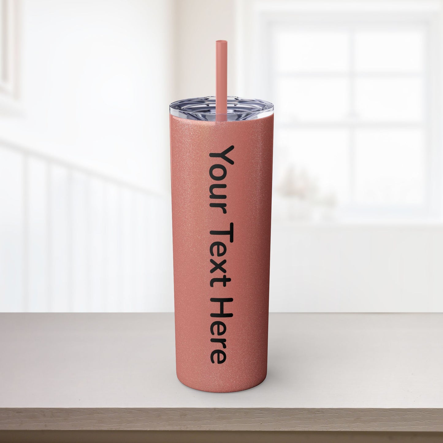 Custom 20oz Skinny Tumbler with Straw