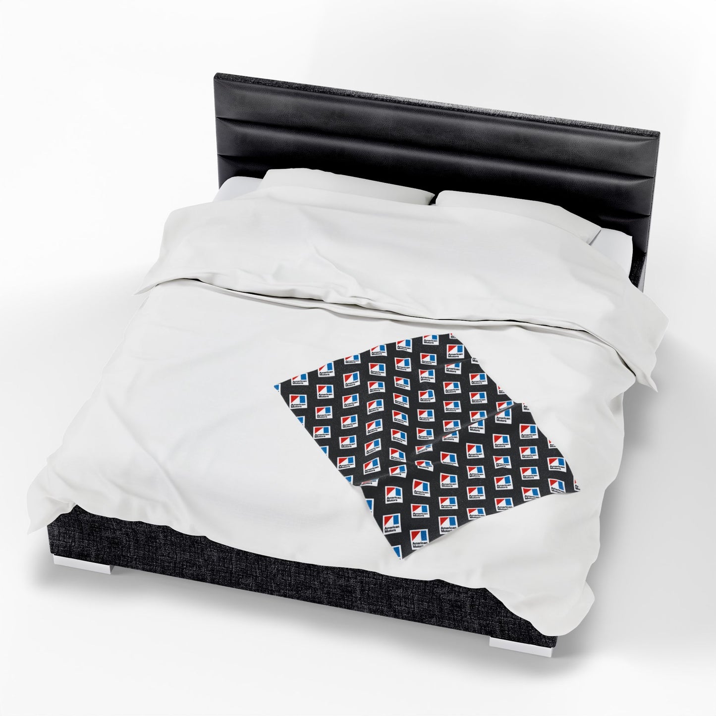 Velveteen Plush AMC Logo Black Blanket
