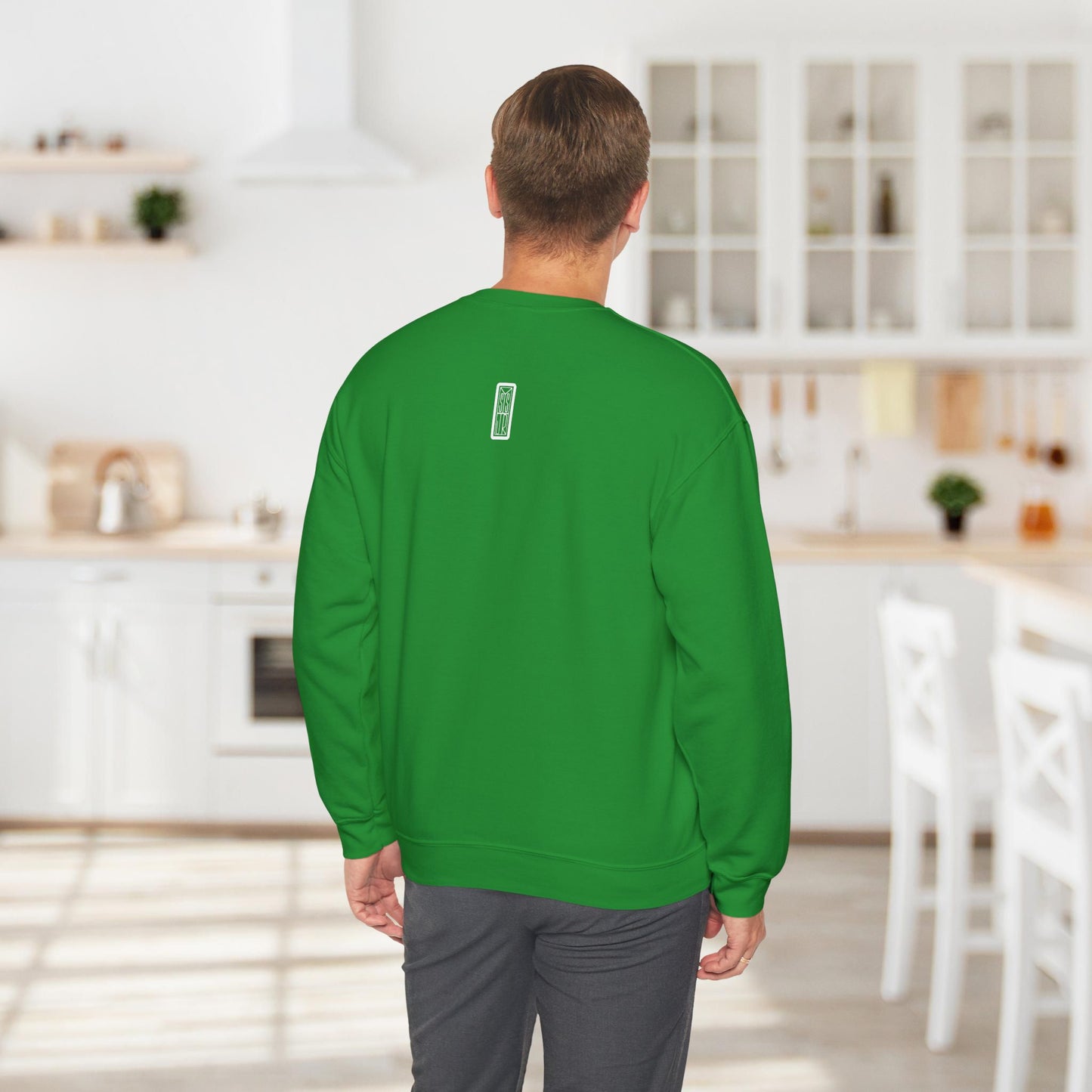 Ghetto Blaster, sudadera con cuello redondo y arte lineal