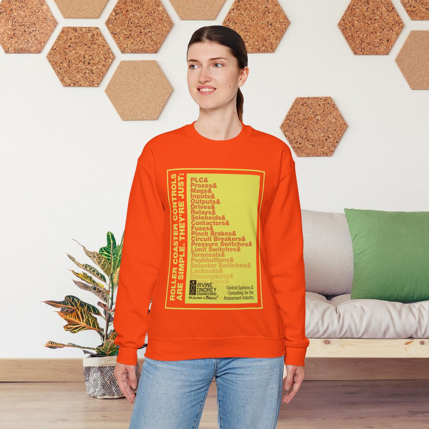OG Controls Sweatshirt (FRONT graphic) • Irvine Ondrey Engineering