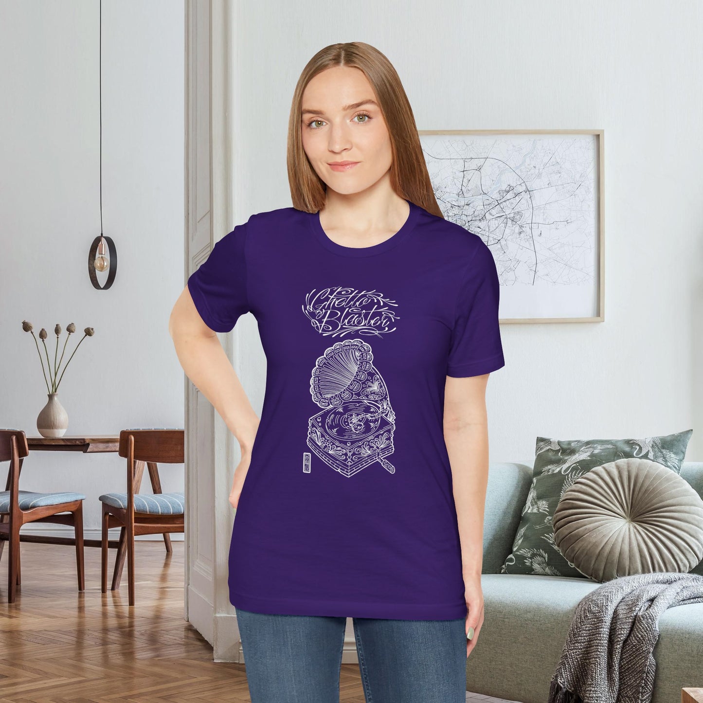Ghetto Blaster, Tee-shirt Line Art