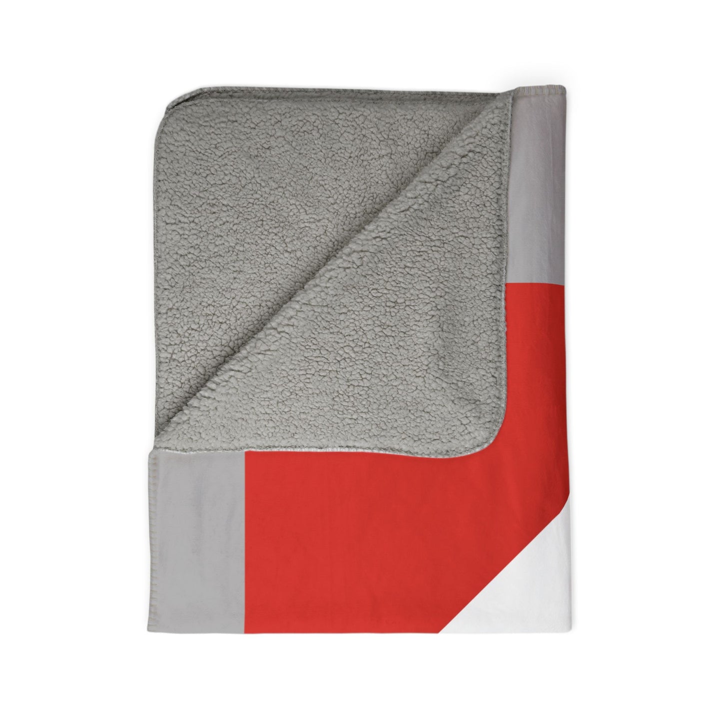 AMC Logo Grey Fleece Sherpa Blanket