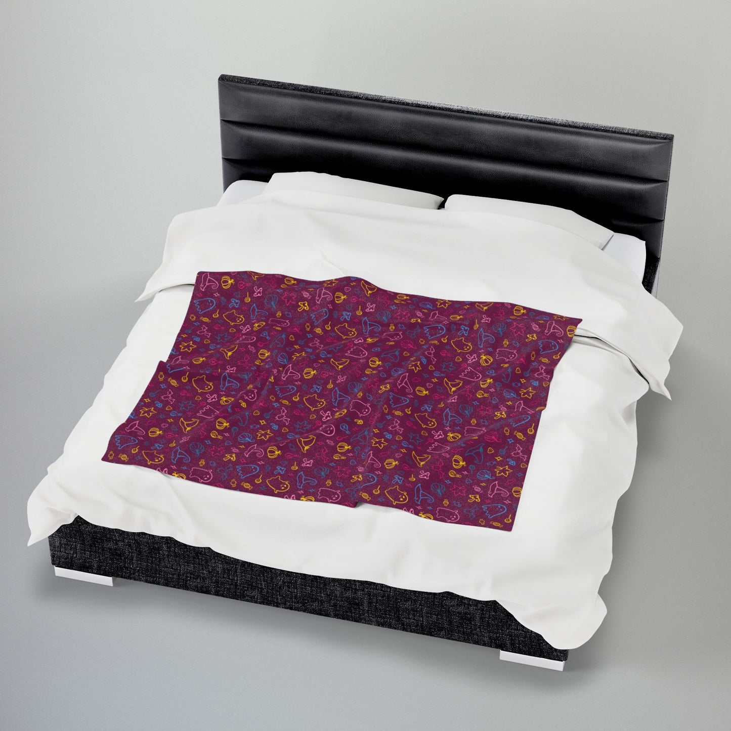 Pansexual Pride Halloween Velveteen Plush Blanket
