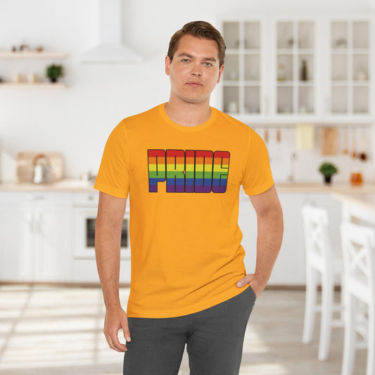 Gold Rainbow Pride Tee