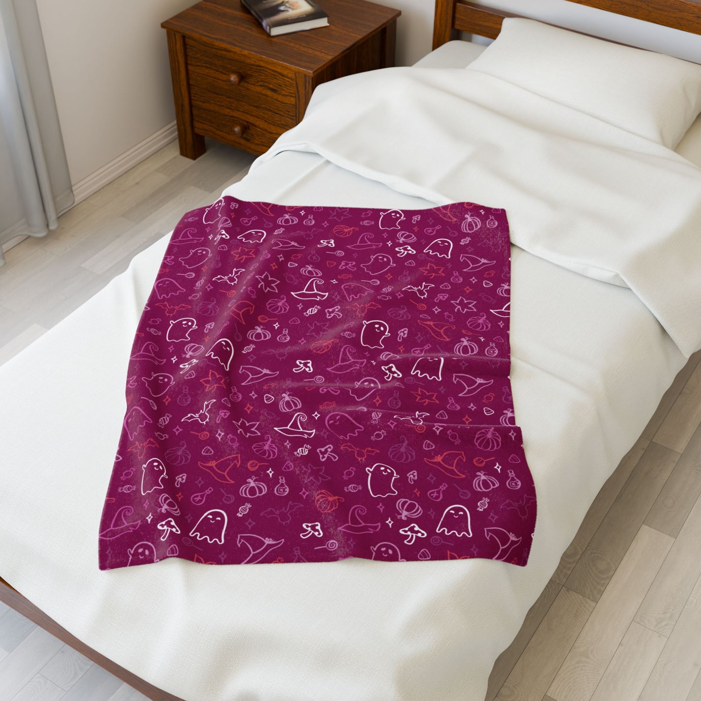 Lesbian Pink Pride Halloween Velveteen Plush Blanket