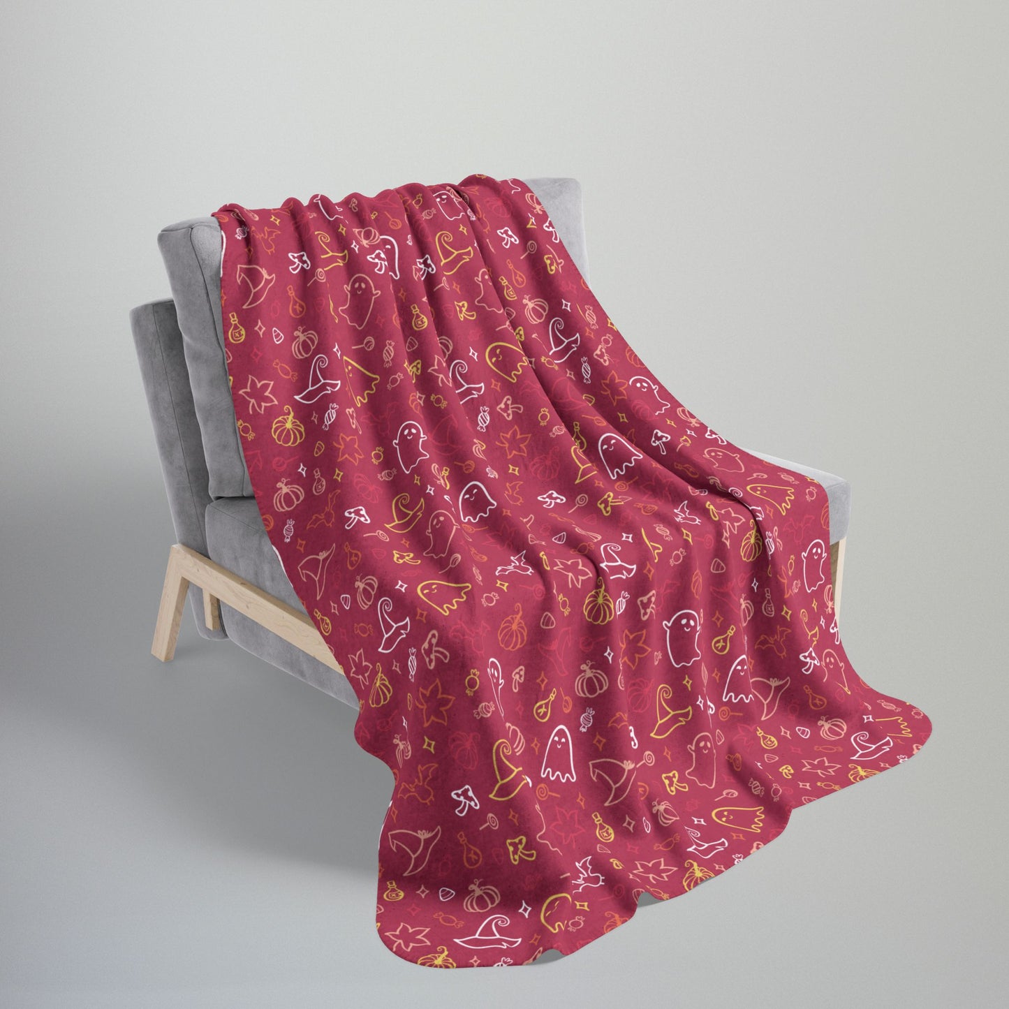 Non-Binary Girl Pride Halloween Fleece Sherpa Blanket