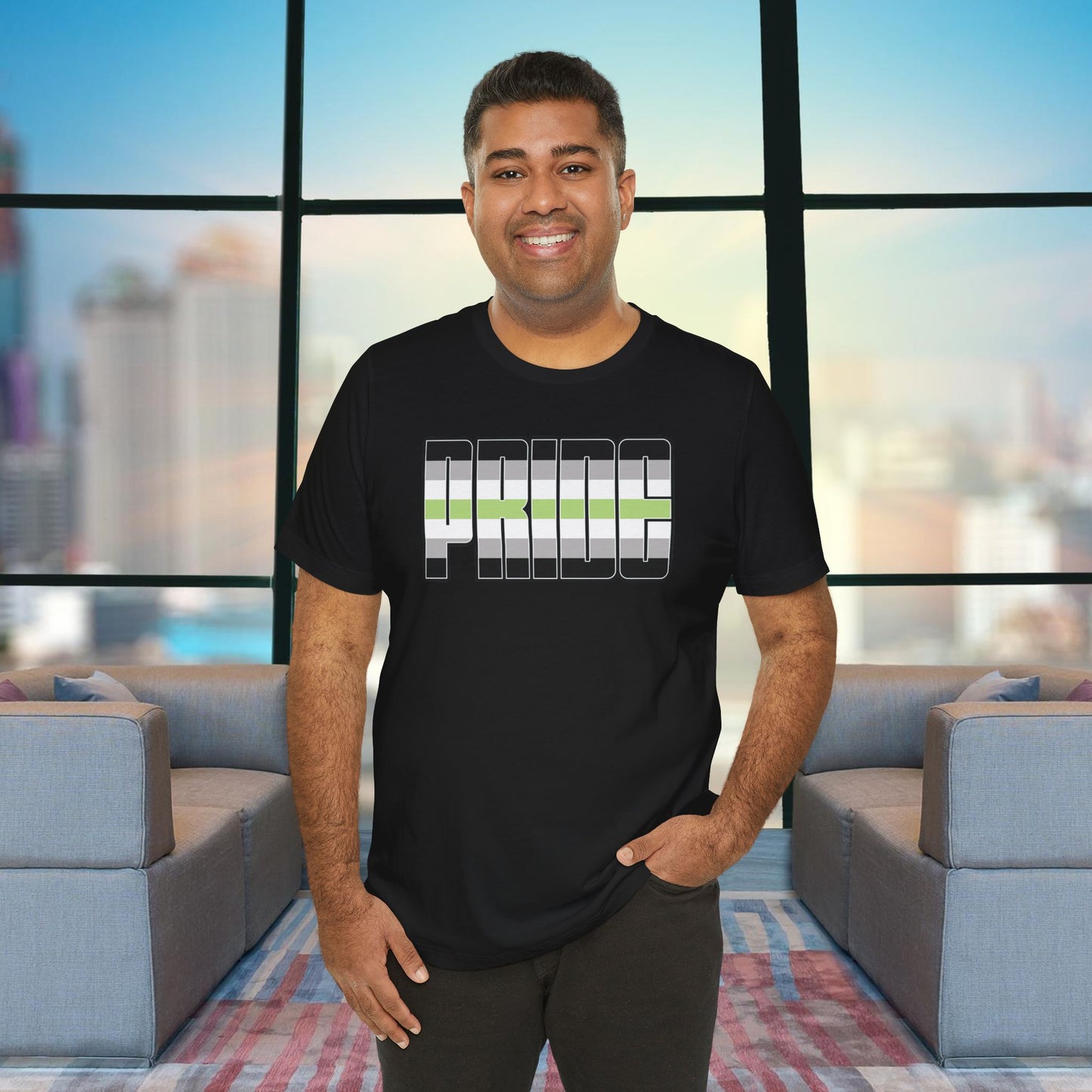 Black Agender Pride Tee