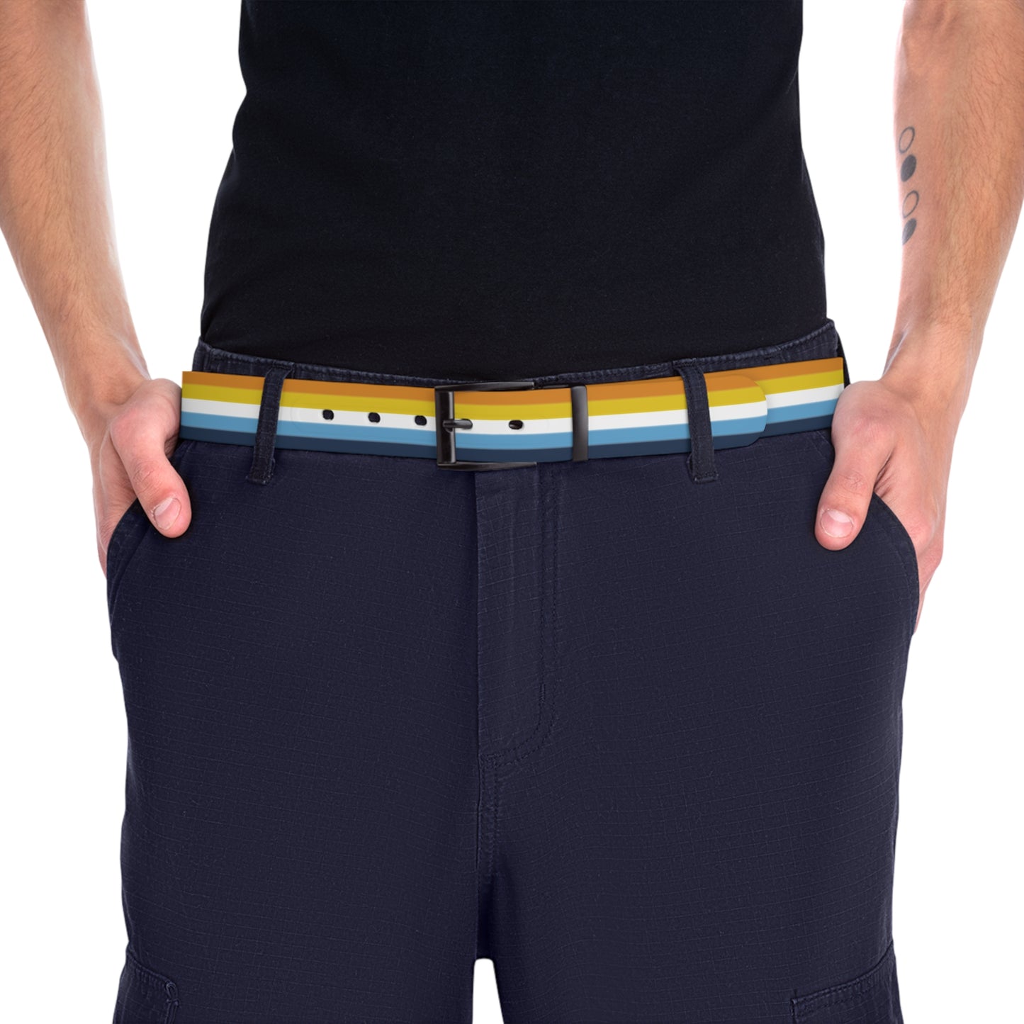 Aromantic Asexual Pride Flag Belt