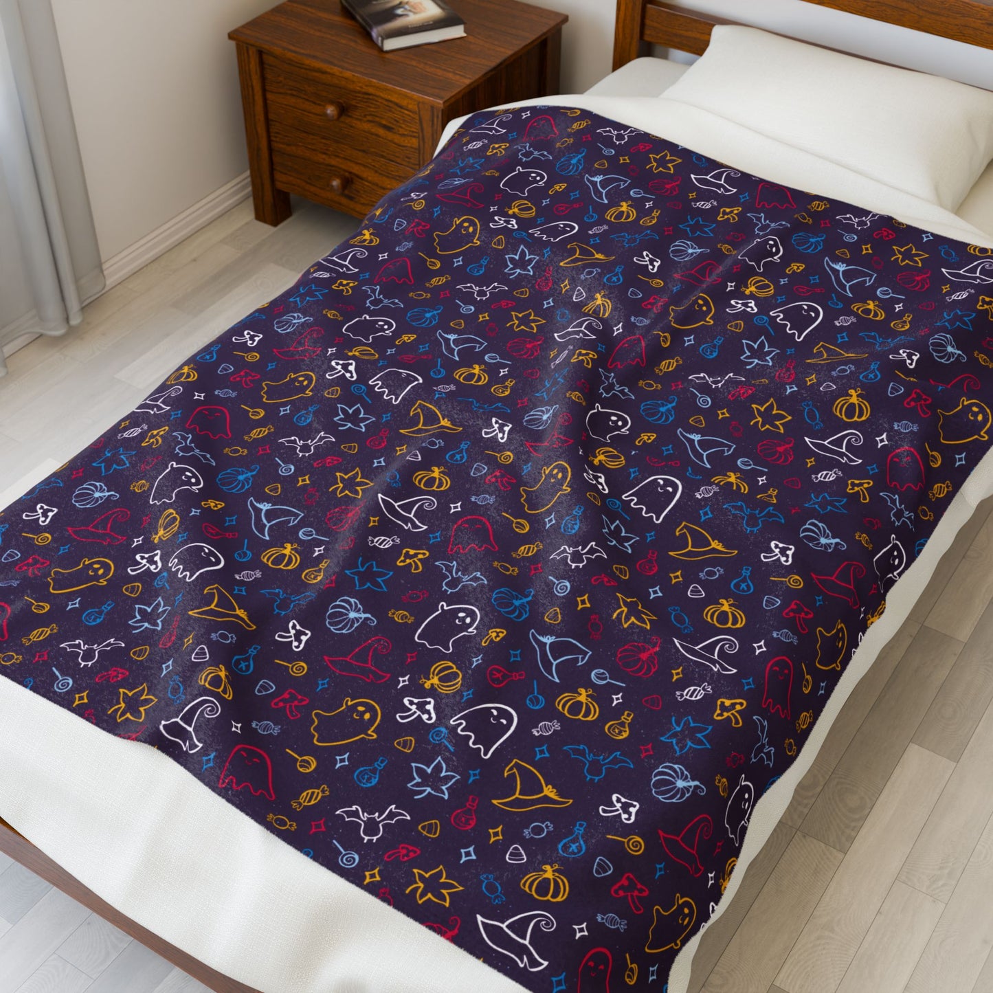 Polyamory Pride Halloween Velveteen Plush Blanket