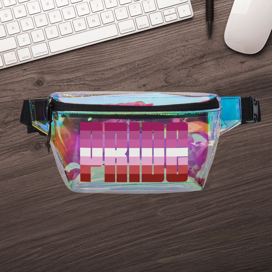 Lesbian Pink Pride Clear Fanny Pack