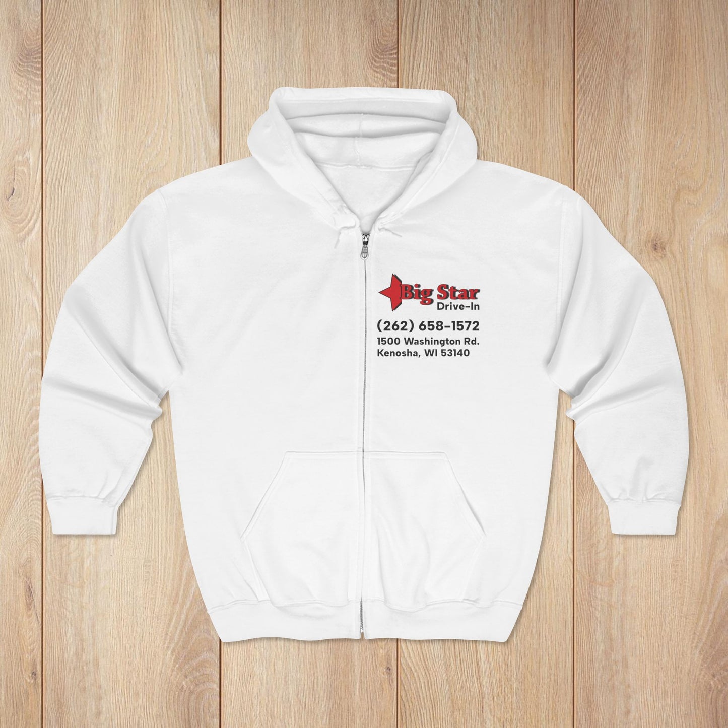 B.Star Zip Hoodie Mockup
