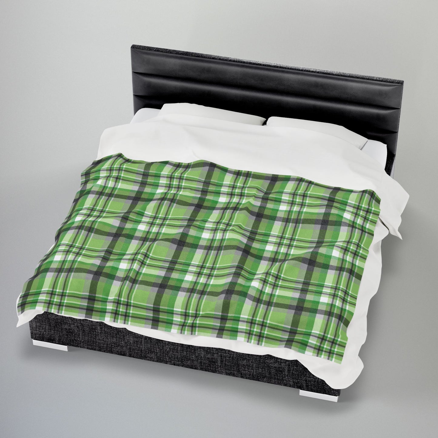 Aromantic Pride Plaid Velveteen Plush Blanket