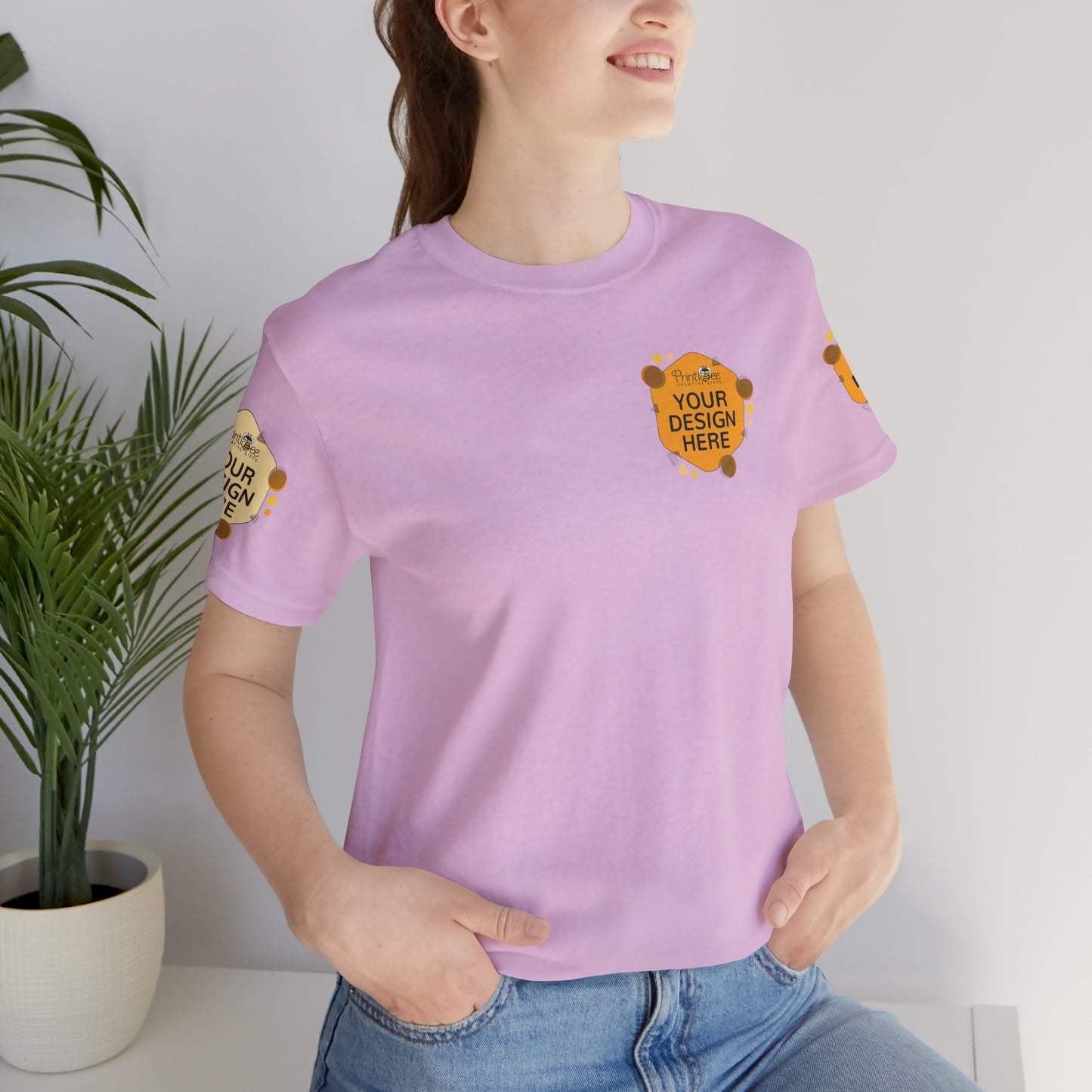 Custom Pink & Purple Tees for BELLA+CANVAS® 3001