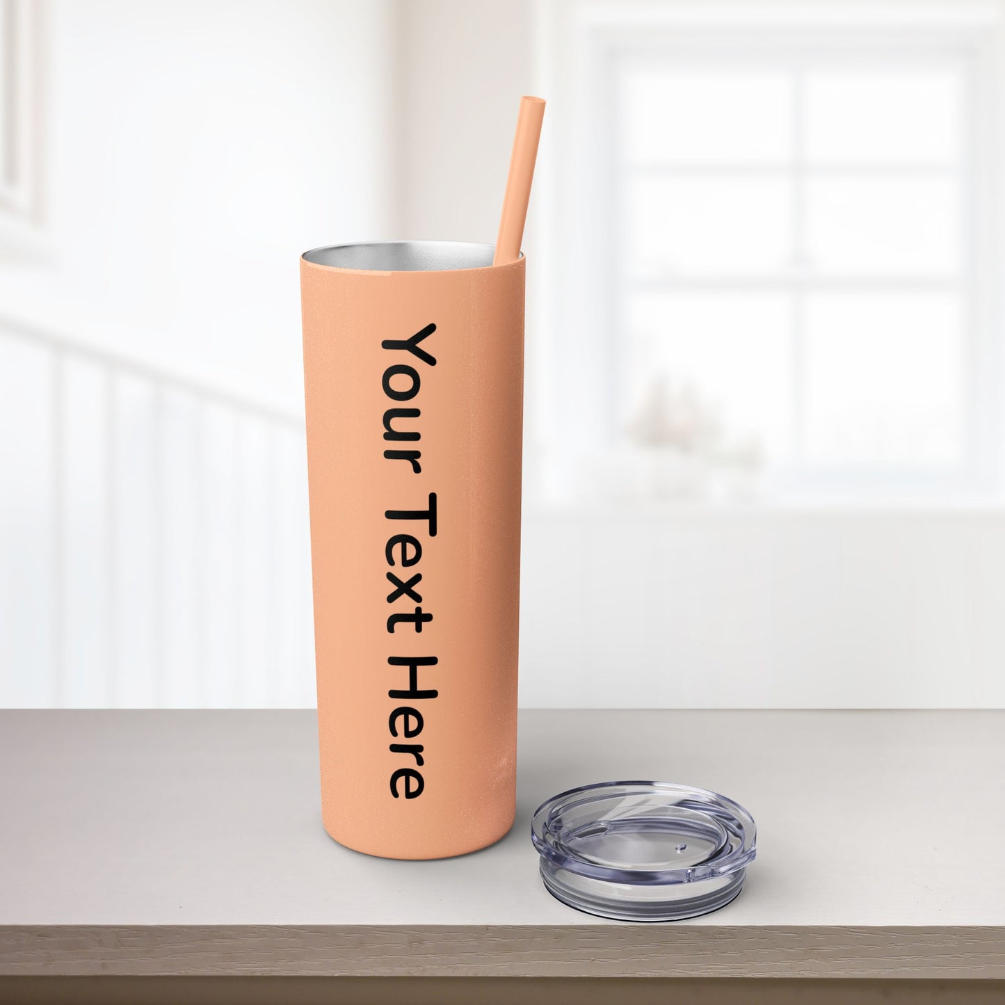 Custom 20oz Skinny Tumbler with Straw