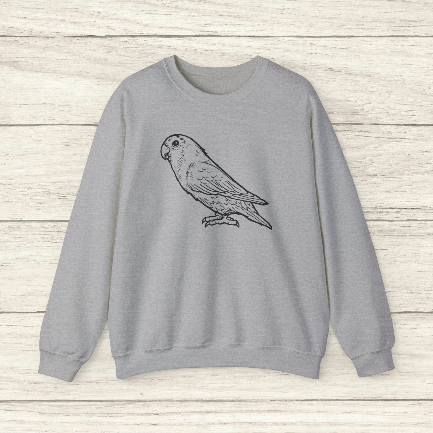 Holly Girl, Lovebird Line Art Crew Neck Sweatshirt
