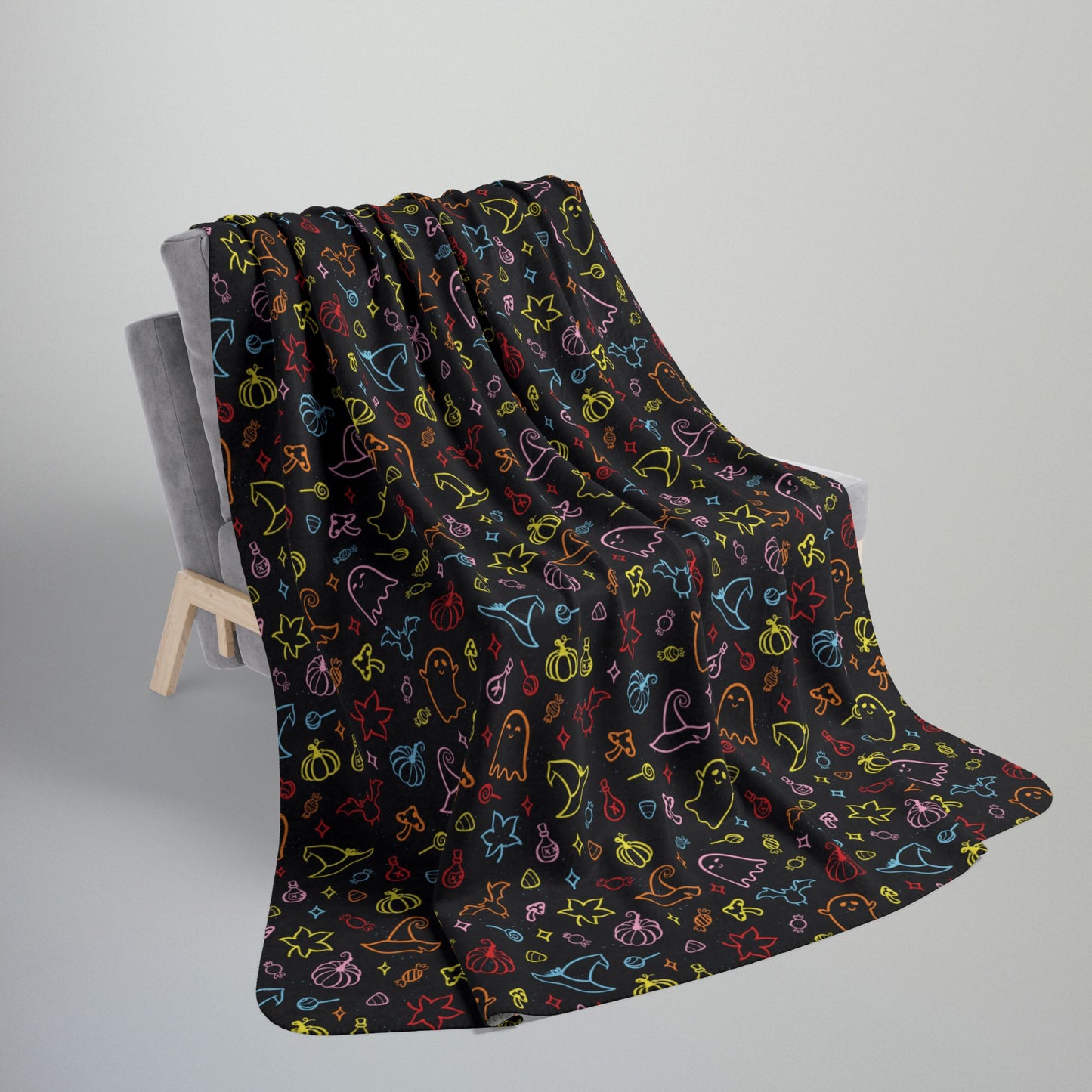 Rainbow Intersex Progress Pride Halloween Fleece Sherpa Blanket