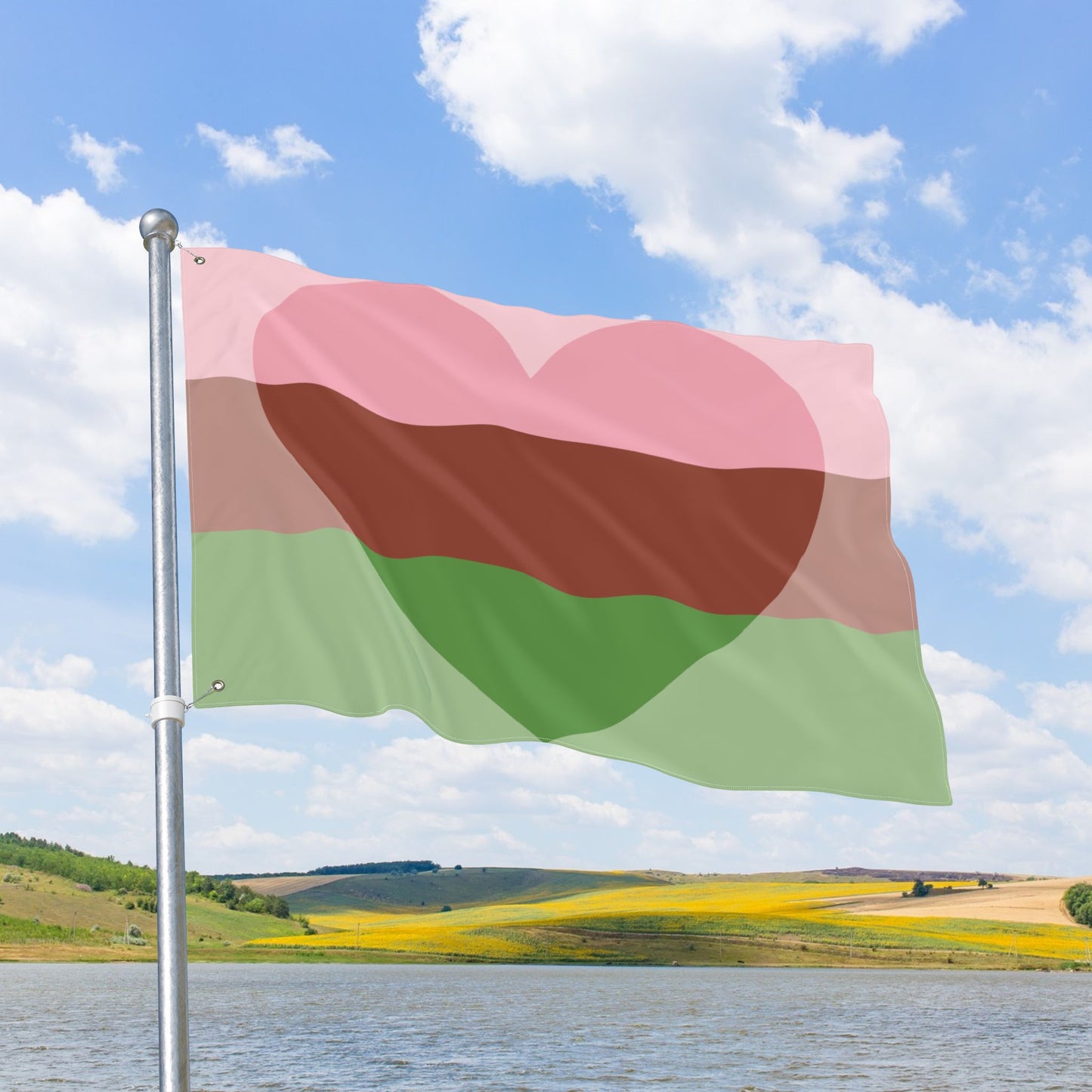 Gyneromantic Pride Flag with Grommets
