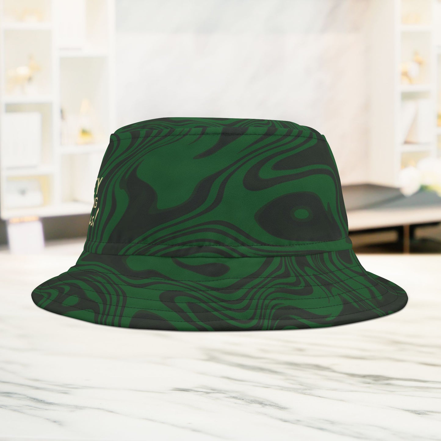 Green Swirl Bucket Hat • Irvine Ondrey Engineering