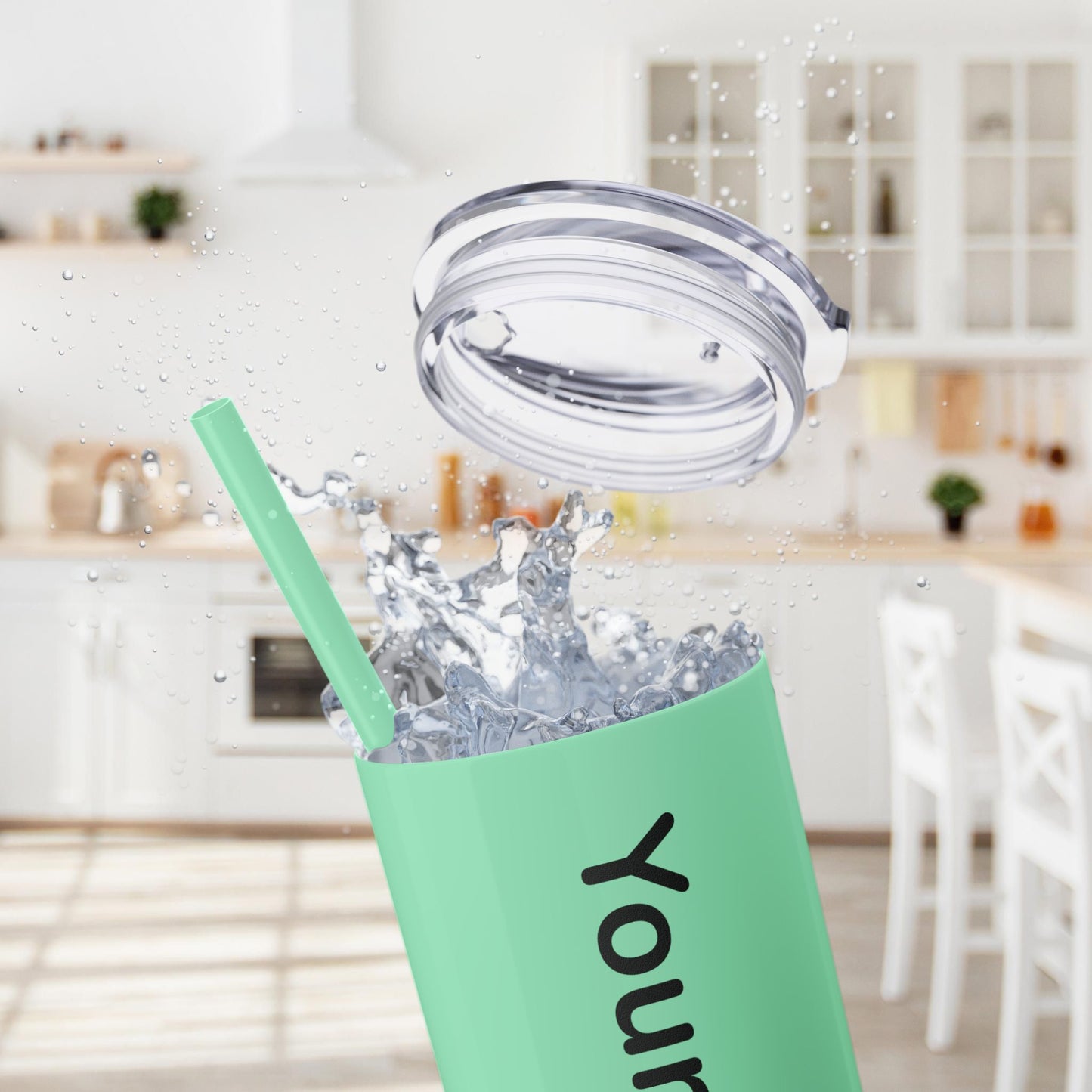 Custom 20oz Skinny Tumbler with Straw