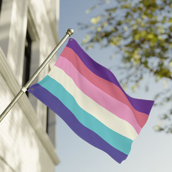 24'' × 36'' Aurora Lesboy Pride Flag with Grommets