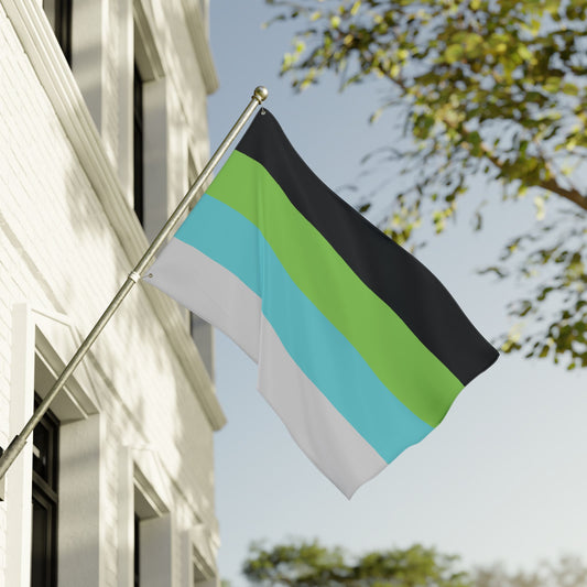 36'' × 60'' Quoiromantic Pride Flag with Grommets