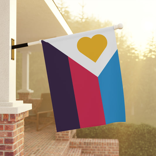 24.5'' × 32'' Polyamory Pride Garden Banner