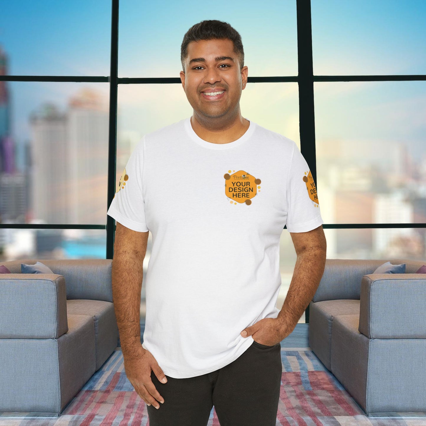 Custom White, Black & Grey Tees for BELLA+CANVAS® 3001