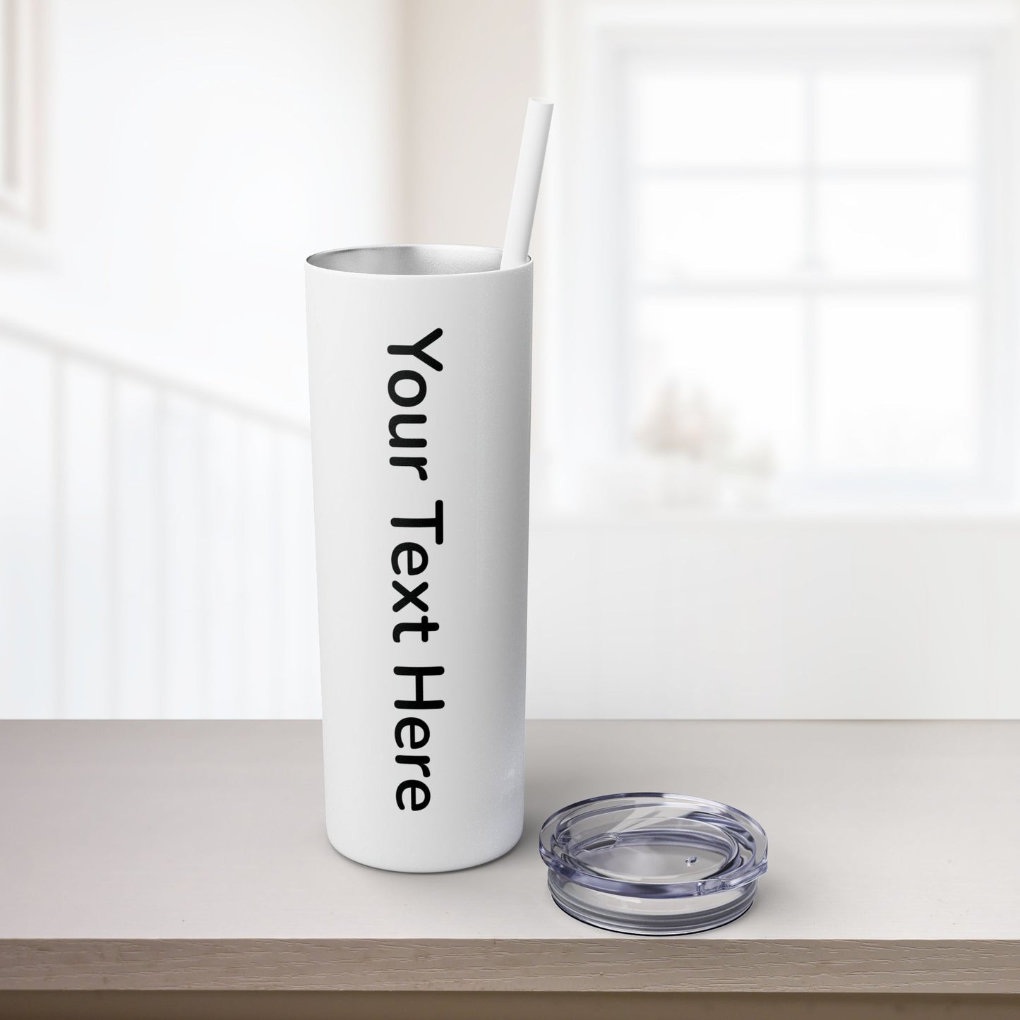 Custom 20oz Skinny Tumbler with Straw