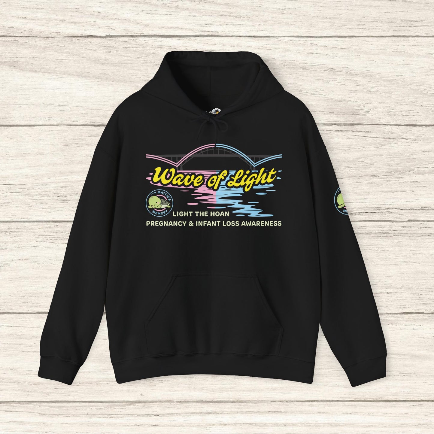 Mattie’s Memory Wave of Light, Light the Hoan Bridge Sweat à capuche, Milwaukee Wisconsin Infant & Pregnancy Loss Charity