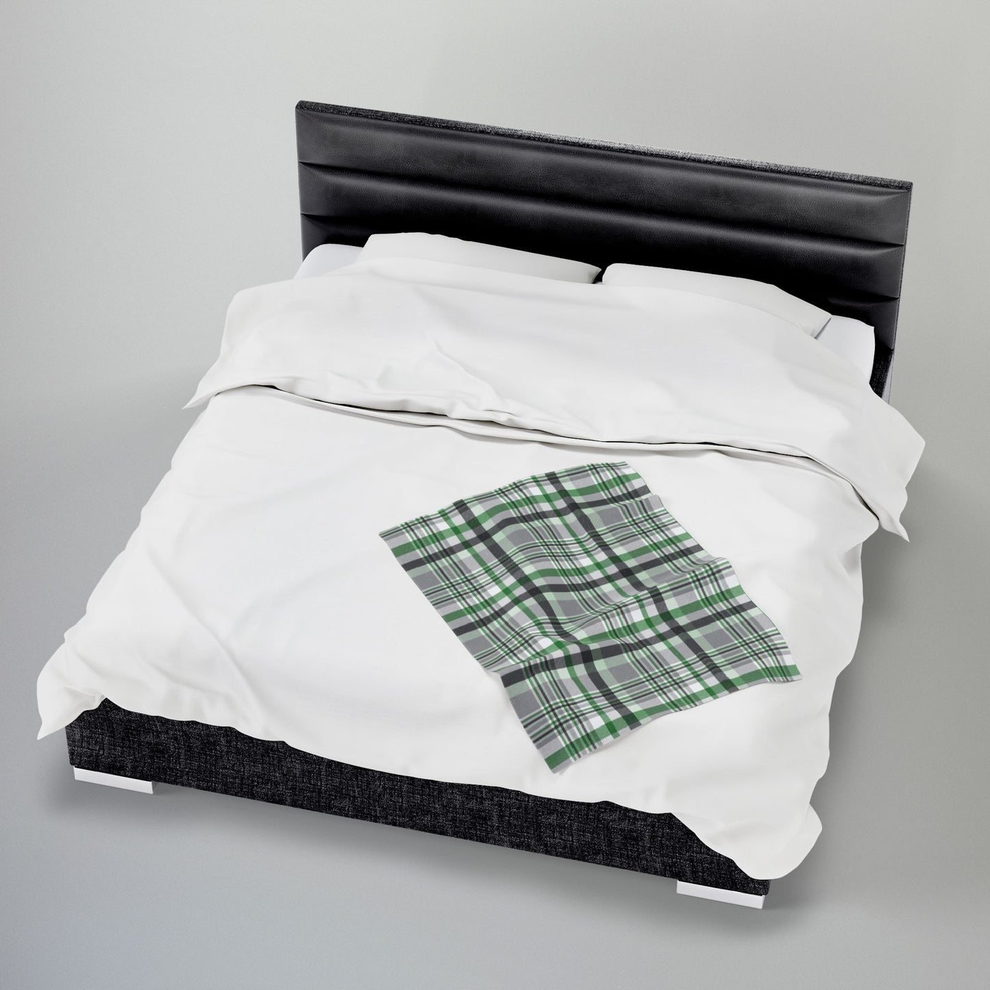 Demiromantic Pride Plaid Velveteen Plush Blanket