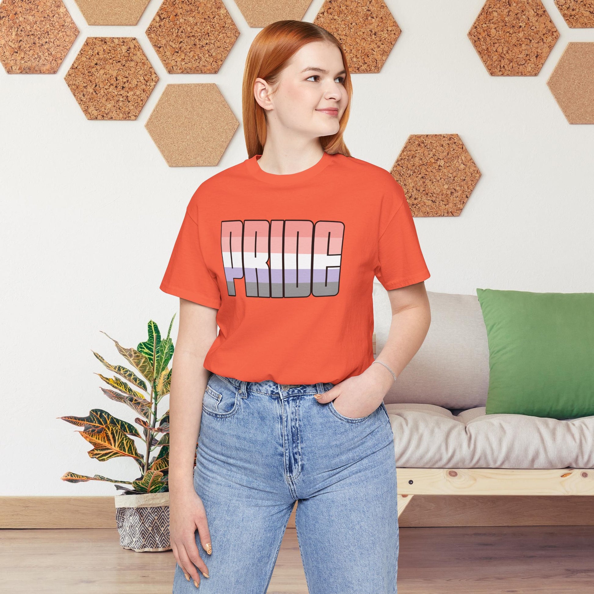 Coral Cupioromantic Pride Tee