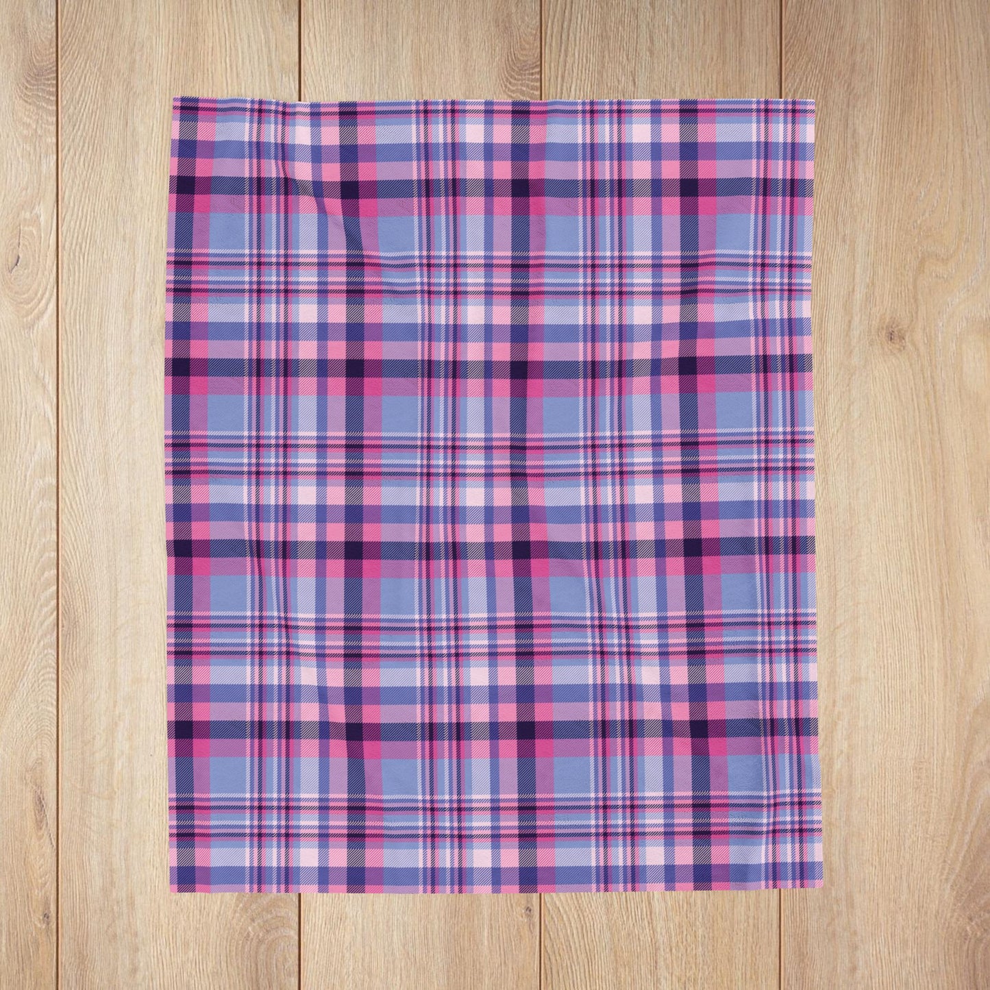 Omnisexual Plaid Velveteen Plush Blanket
