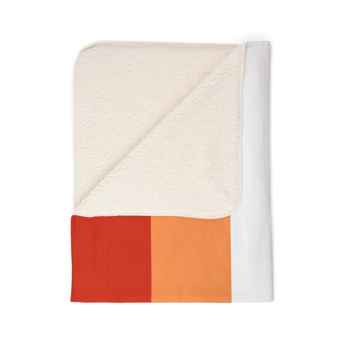Lesbian Sunset Pride Flag Fleece Sherpa Blanket
