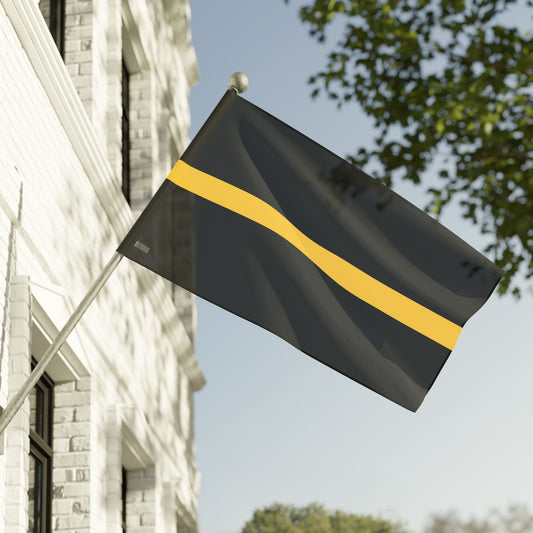 60" x 36" Thin Gold Line Flag for Emergency Dispatchers
