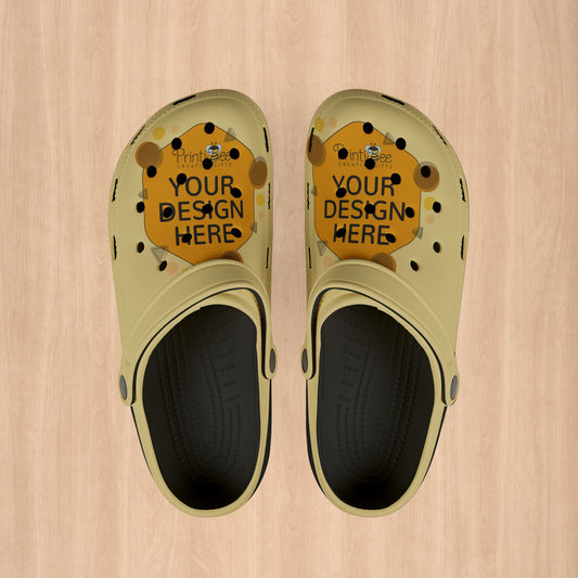 Black Custom Pride Clogs