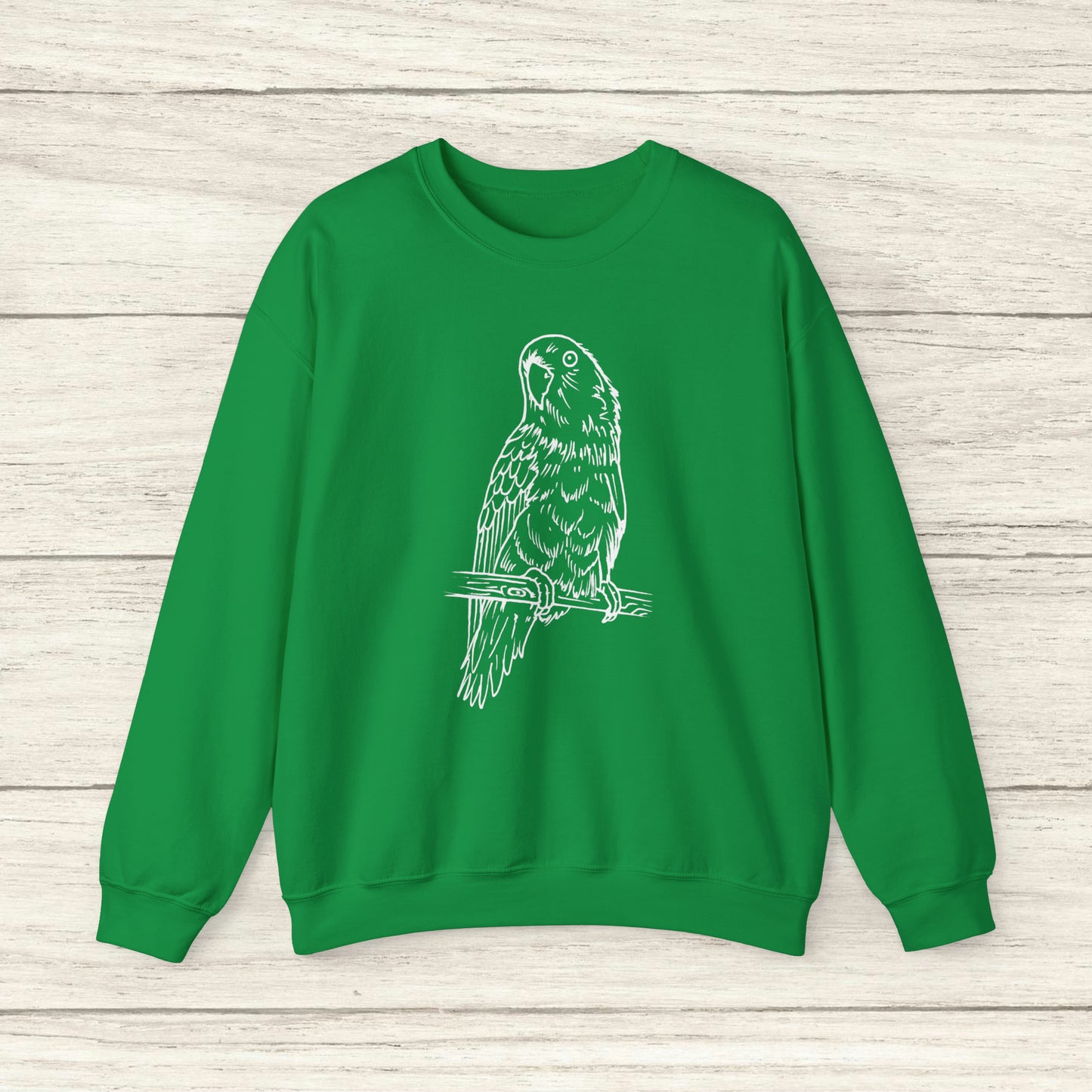 Lovebird Cutie Pie, Line Art Crew Neck Sweatshirt
