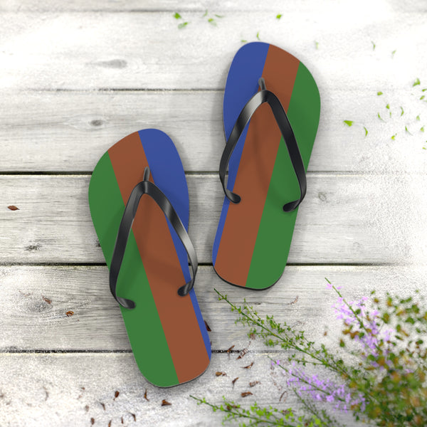 XL Black sole Sapiosexual Pride Flip Flops