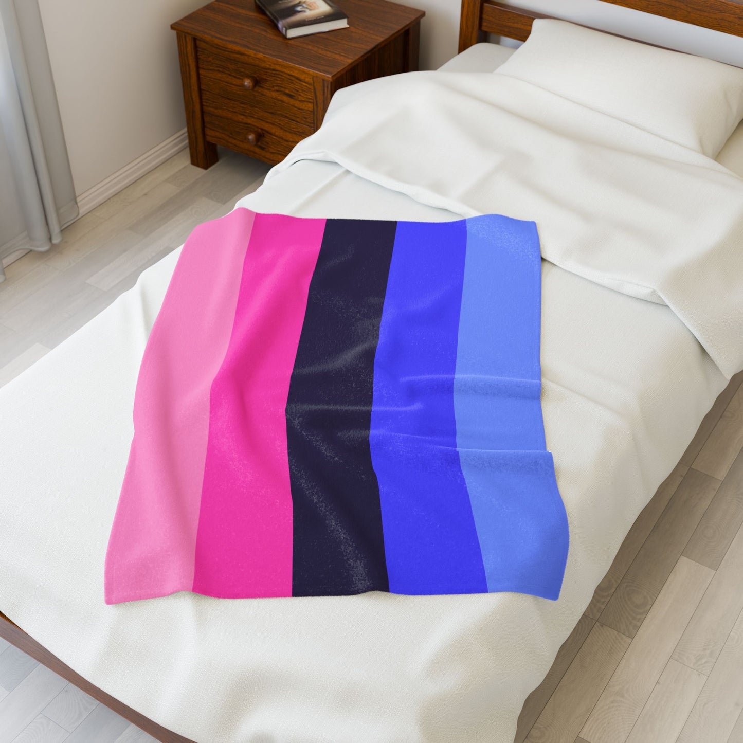 Velveteen Plush Omnisexual Pride Flag Blanket