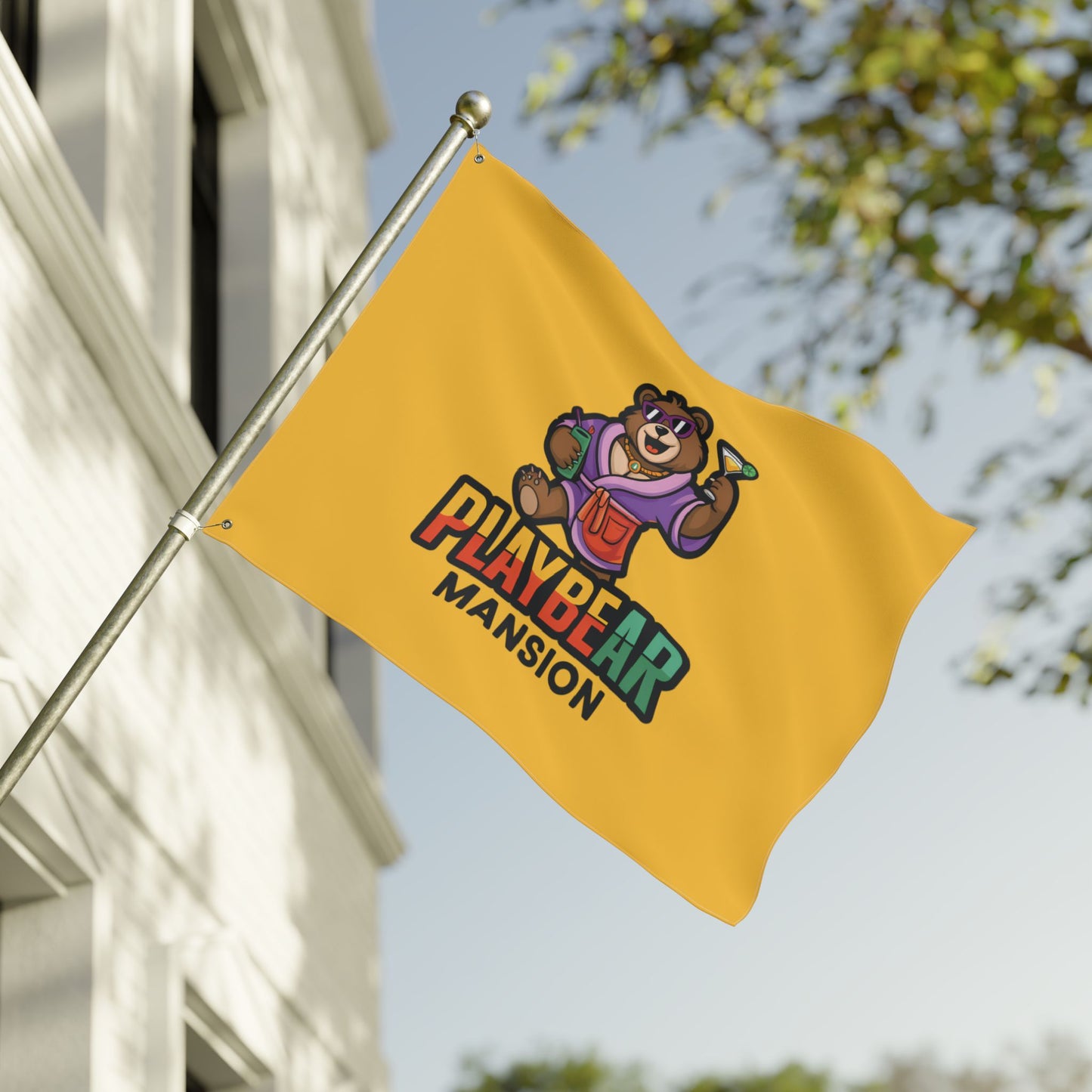 Playbear Mansion Double-Sided Flag with Grommets