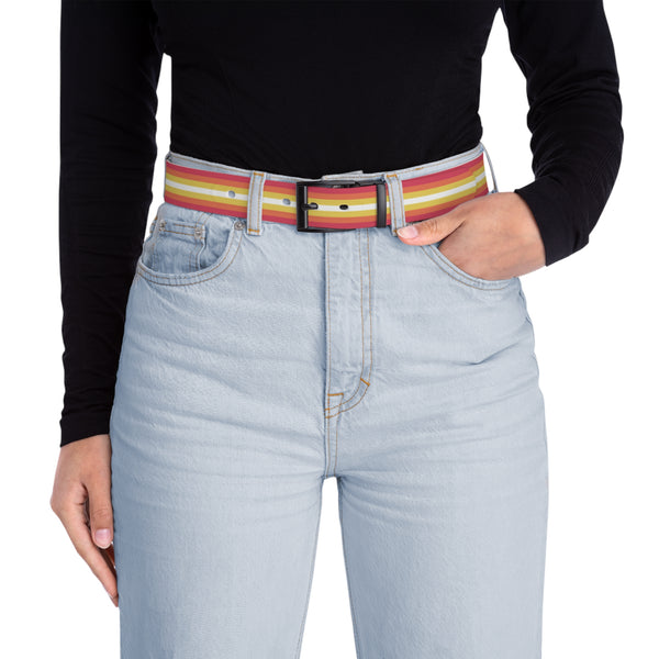 Black Metal 50'' Non-Binary Girl Pride Flag Belt