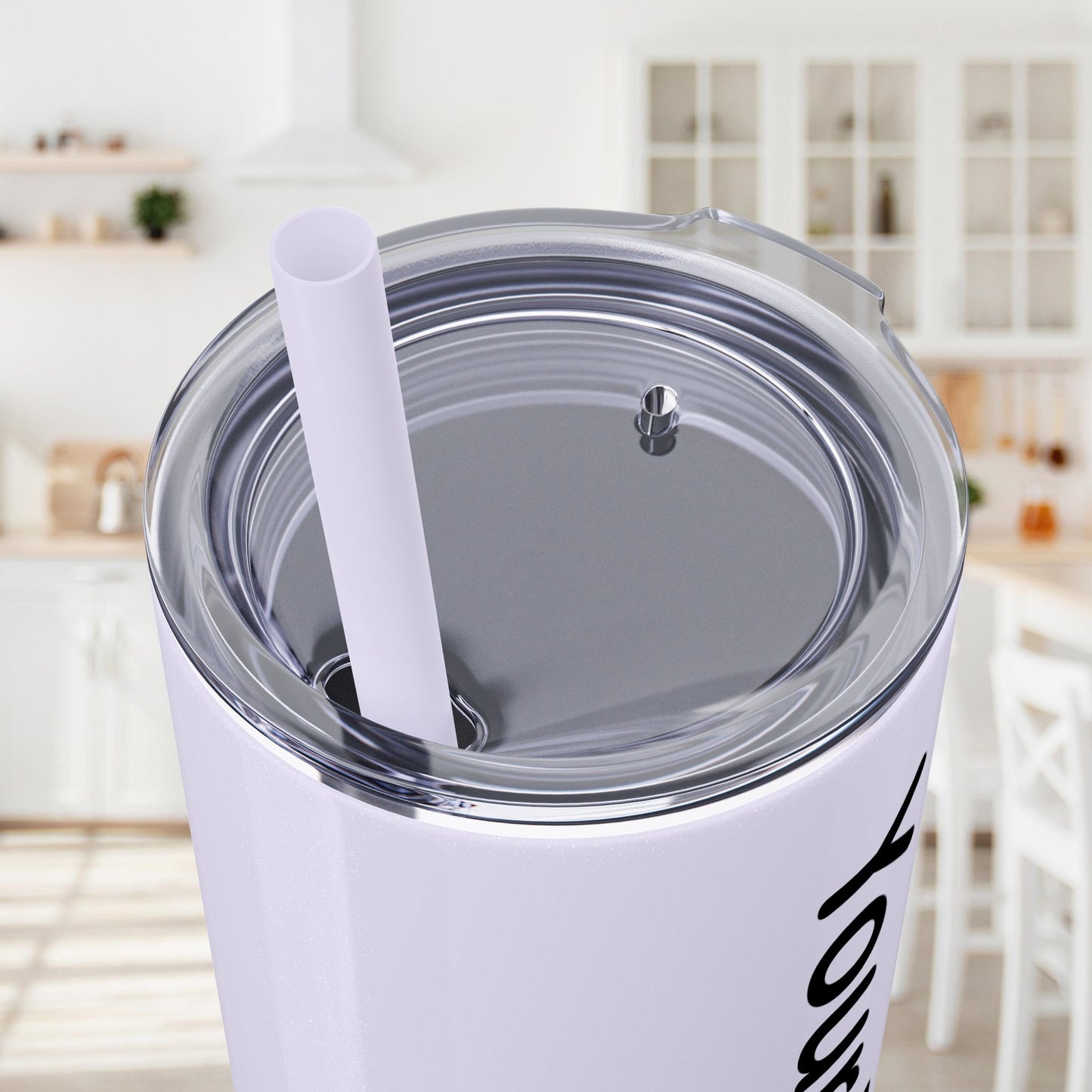 Custom 20oz Skinny Tumbler with Straw