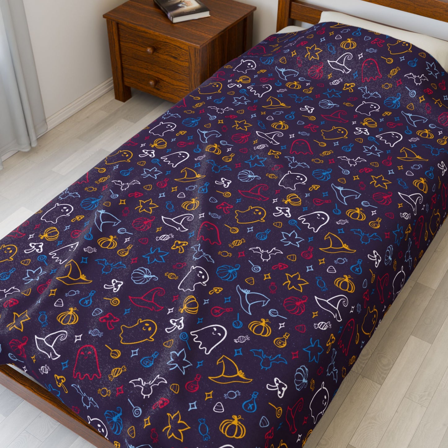 Polyamory Pride Halloween Velveteen Plush Blanket