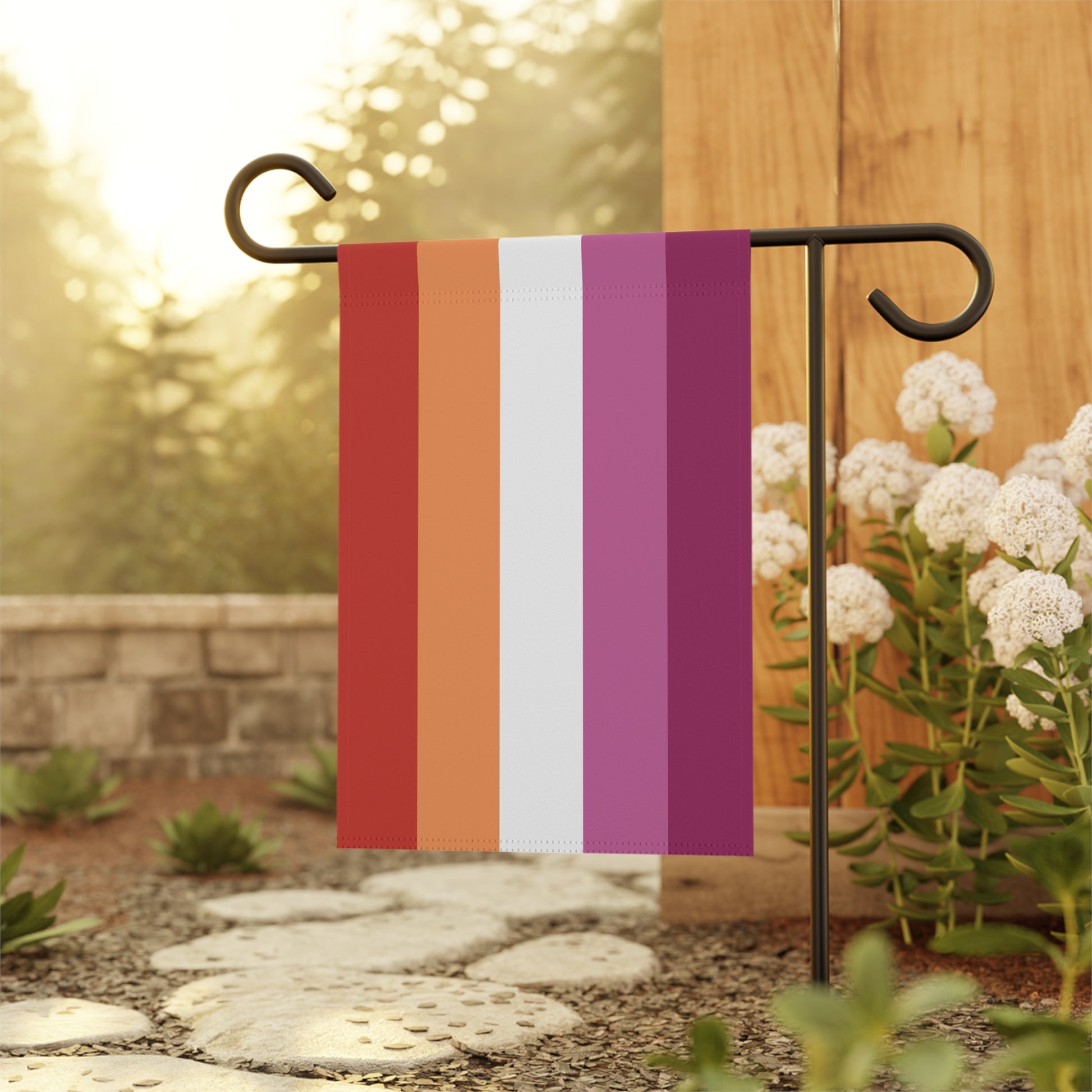 Lesbian Sunset Pride Garden Banner