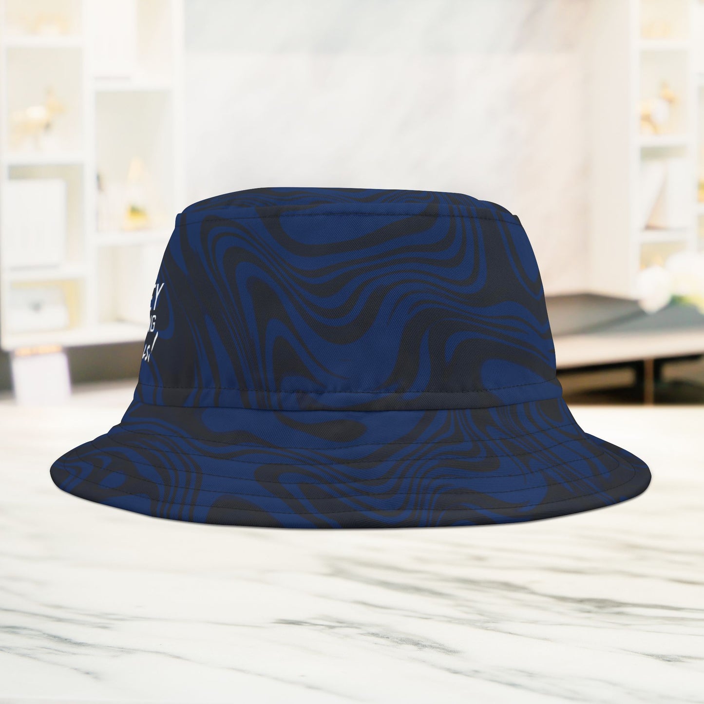 Blue Swirl Bucket Hat • Irvine Ondrey Engineering