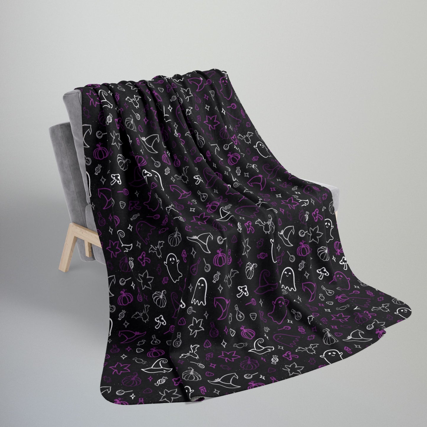 Demisexual Pride Halloween Fleece Sherpa Blanket